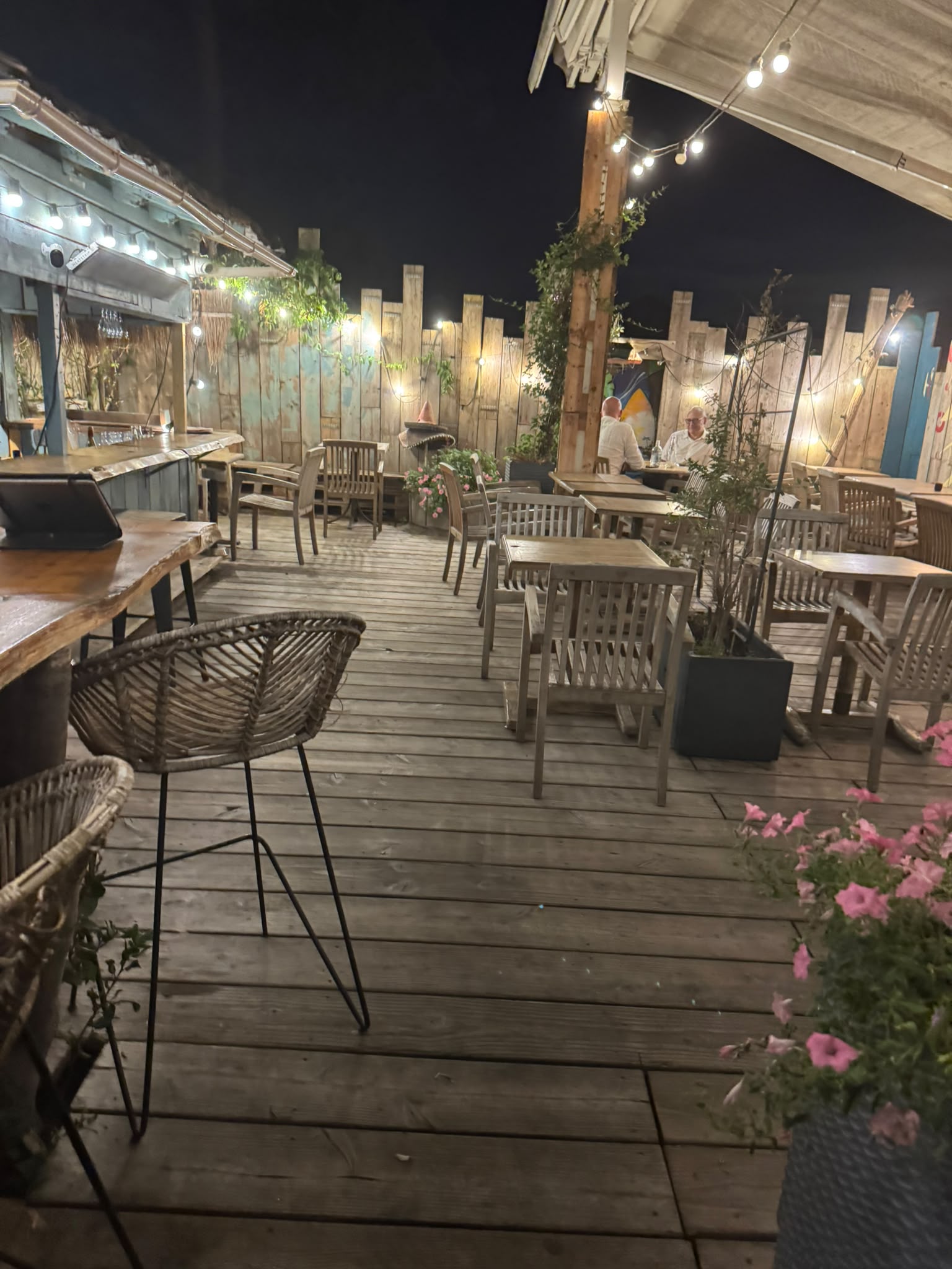Table en terrasse