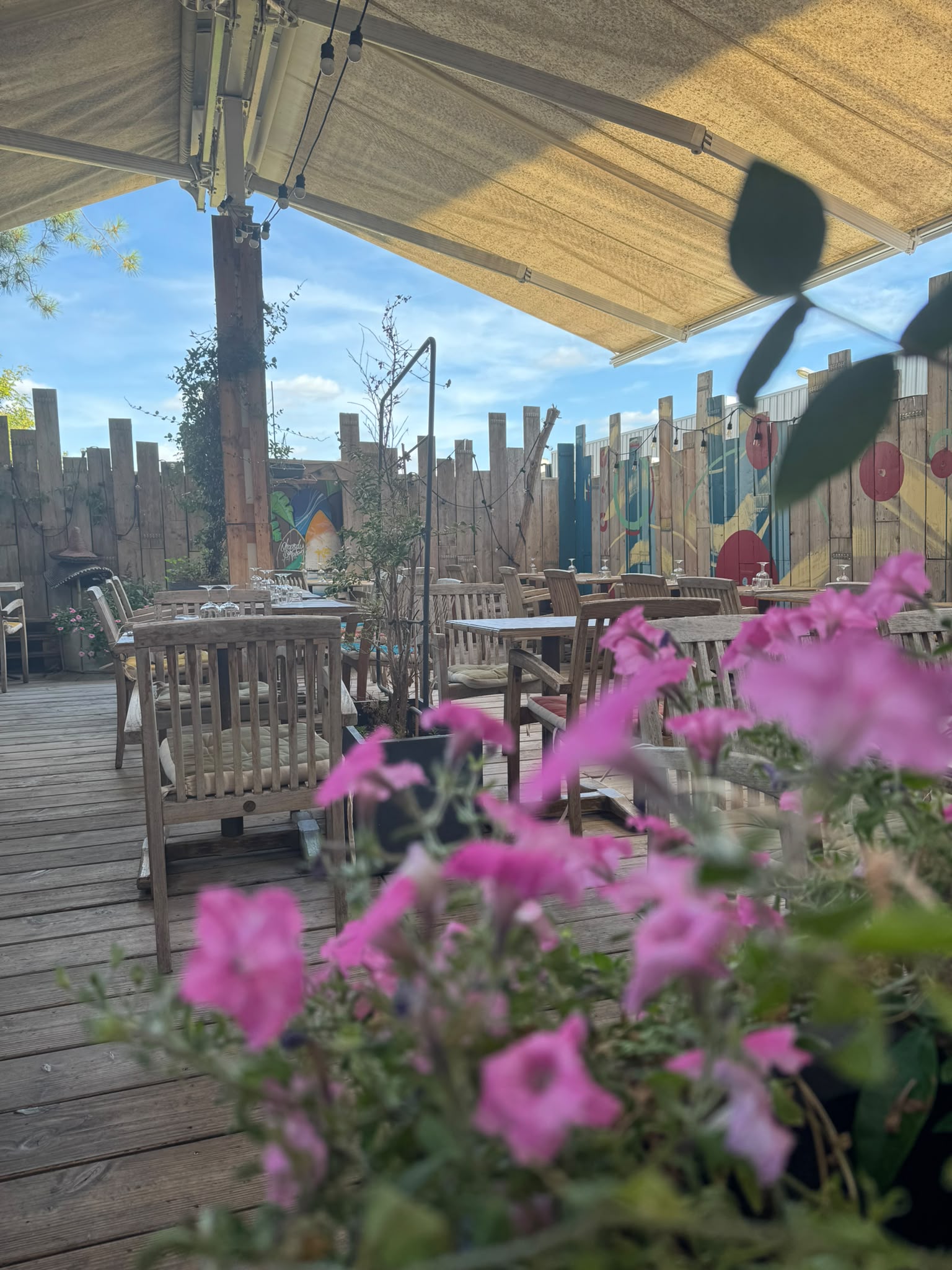 Terrasse le soir